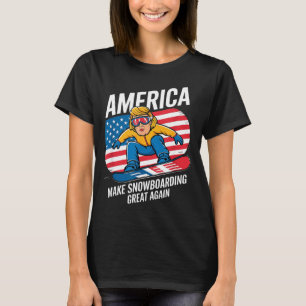 Make Snowboarding großartig Donald Trump - USA Ski T-Shirt