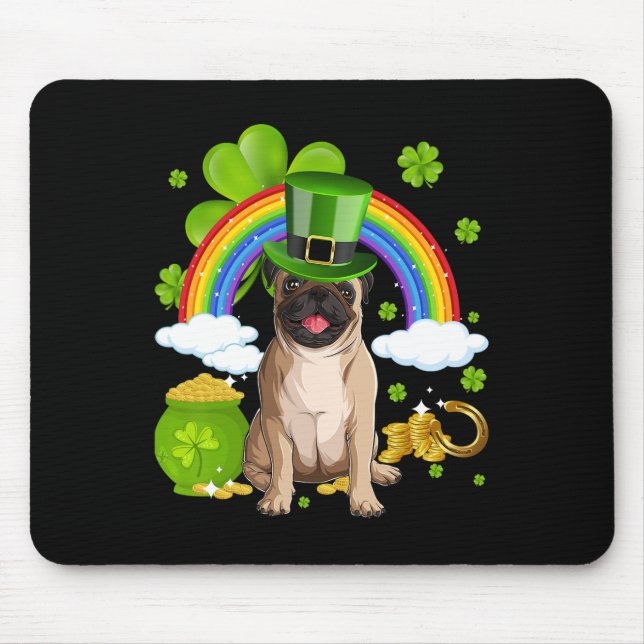 Make St Patricks Day Great Again Funny Pig Men Wom Mousepad (Vorne)