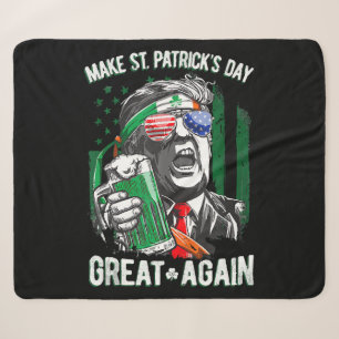 Make St Patrick's Day Great Again Lustig Trump Sherpadecke
