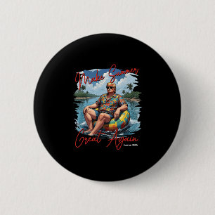 Make Summer Great Again Hawaii Strand Trump Sommer Button