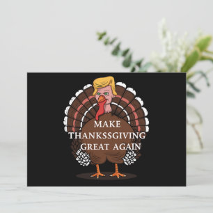 Make Thanksgiving Great Again Trump Truthahn 2024 Feiertagskarte