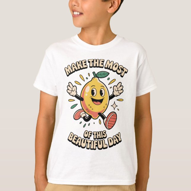 Make the Most – Lemon Fun Day Kinder T-Shirt (Vorderseite)