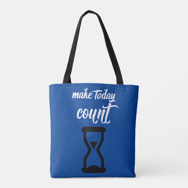 "Make Today Count": Text des inspirierenden Sprich (Rückseite)