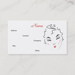 Make-up Artist Classic Lips I Business Card Visitenkarte
