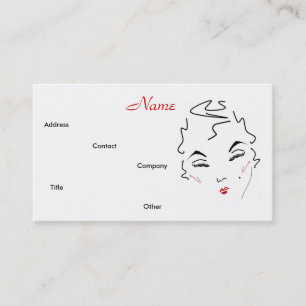 Make-up Artist Classic Lips I Business Card Visitenkarte