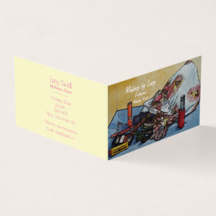 Make-up Artist Design Retro Make-up Tasche Kosmeti Visitenkarten