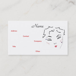 Make-up Artist Diva II Business Card Visitenkarte