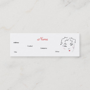Make-up Artist Diva Lips Mini Visitenkarte