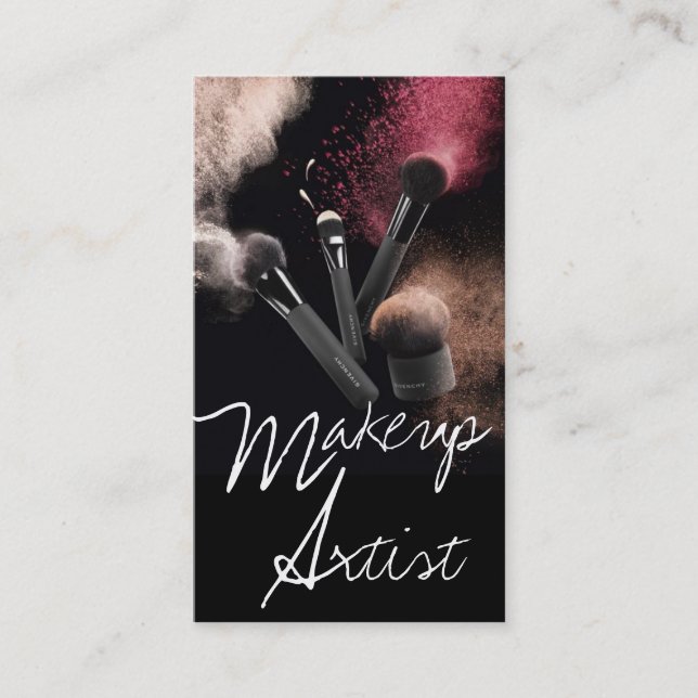 Make-up Artist, Kosmetologie, Salon Business Card Visitenkarte (Vorderseite)