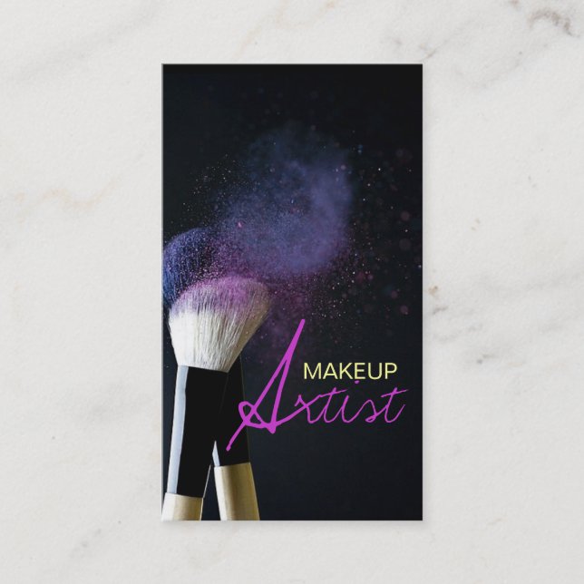Make-up Artist, Kosmetologie, Salon Business Card Visitenkarte (Vorderseite)
