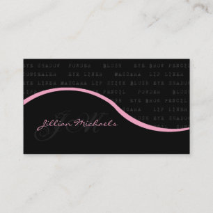 Make-up Artist Make up Woman Business Card Visitenkarte
