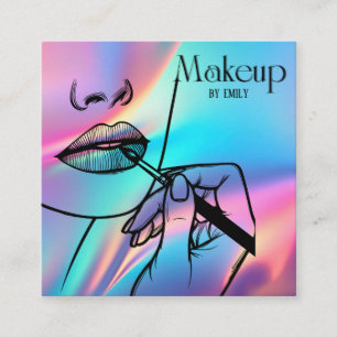 Make up Artist Quadratische Visitenkarte