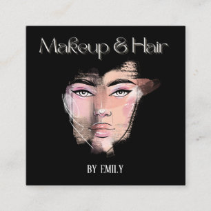 Make up Artist Quadratische Visitenkarte