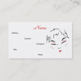 Make-up Artist Trendy Lips I Business Card Visitenkarte