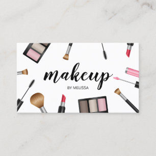 Make-up-Illustration Visagist Kosmetikerin Visitenkarte