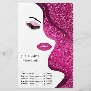 Make-up mit Glittereffekt Flyer