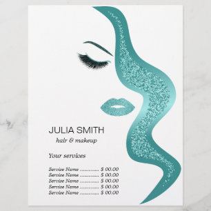 Make-up mit Glitzer-Effekt Flyer