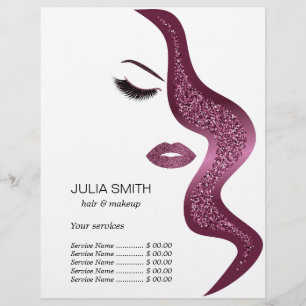 Make-up mit Glitzer-Effekt Flyer