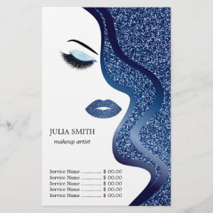 Make-up mit Glitzereffekt Flyer