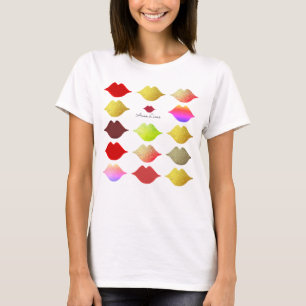 Make-up Salon farbige Lippen . Farbmünzen T-Shirt