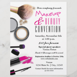 Make-up & Schönheit Chic Glam Event Flyer Poster