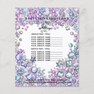 Make-up schönheits-Salon Glitzer-PreislisteFl Flye Flyer