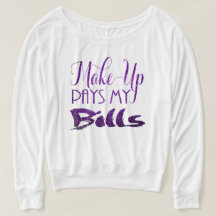 Make-up zahlt meinen Rechnungen lila Glitzer