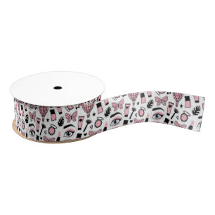 Make-upaufkleber-Muster Ripsband