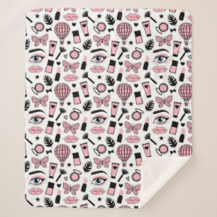 Make-upaufkleber-Muster Sherpadecke