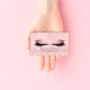 Make-upaugenbrauen-Auge peitscht Studio-Glitzer Visitenkarte