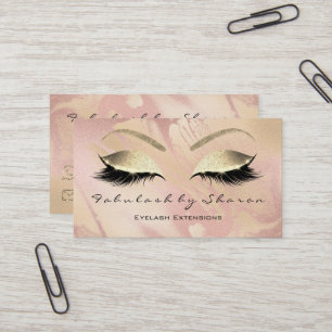 Make-upaugenbrauen-Peitschen-Glitzer-Diamant Visitenkarte