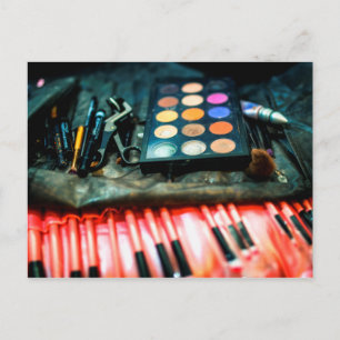Make-upbürsten Postkarte
