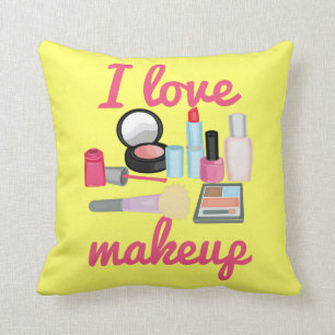 Make-upkosmetik der Liebe I dekoratives Kissen