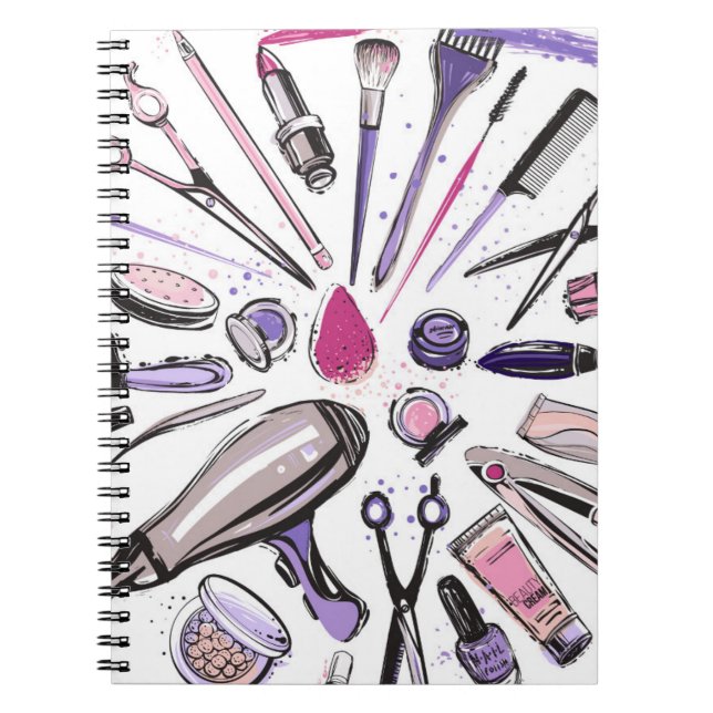 Make-upkreis-Entwurf Notizblock (Vorderseite)