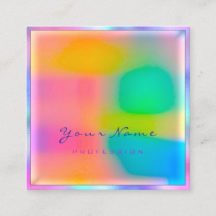 Make-upkünstler berufliches modernes minimales quadratische visitenkarte