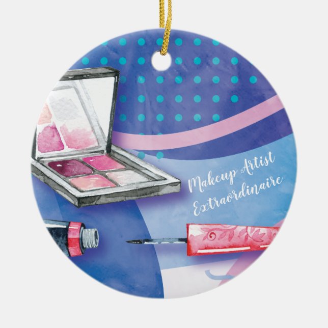 Make-upkünstler-Extraordinaire Schönheits-Stylist Keramik Ornament (Vorne)