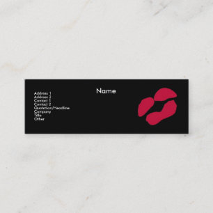 "Make-upkünstler " Mini Visitenkarte