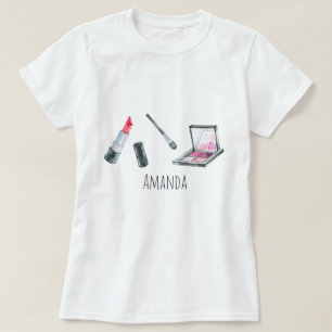 Make-upkünstler-personalisierte kundenspezifische T-Shirt
