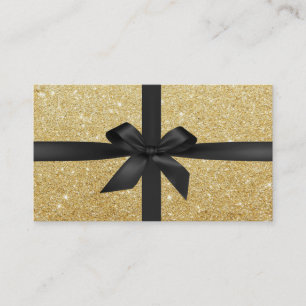 Make-upkünstler-Schwarz-Band eingewickelter Visitenkarte