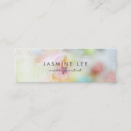 Make-upkünstler Watercolor des Chic lila Budget Mini Visitenkarte