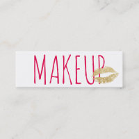 Make-upkünstler-zacken Minimalistische Goldlippen