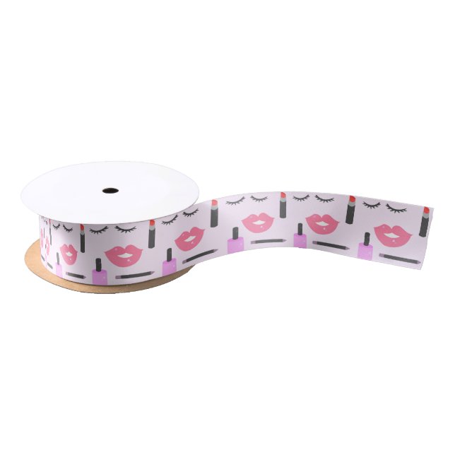 Make-upmuster Satinband (Spule)