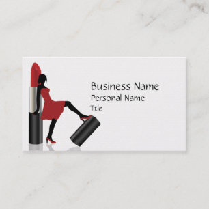 Make-upschönheits-Salon-coole Geschäfts-Karte Visitenkarte