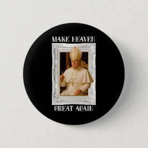 Make Vatican Great Again Lustiger Papst Trump Retr Button