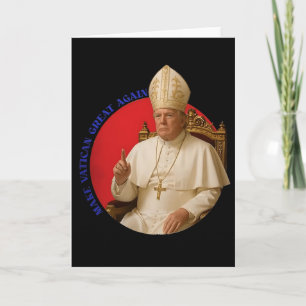 Make Vatican Great Again Lustiger Papst Trump Retr Karte