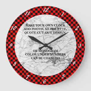 MAKE YOUR OWN CLOCK GROßE WANDUHR