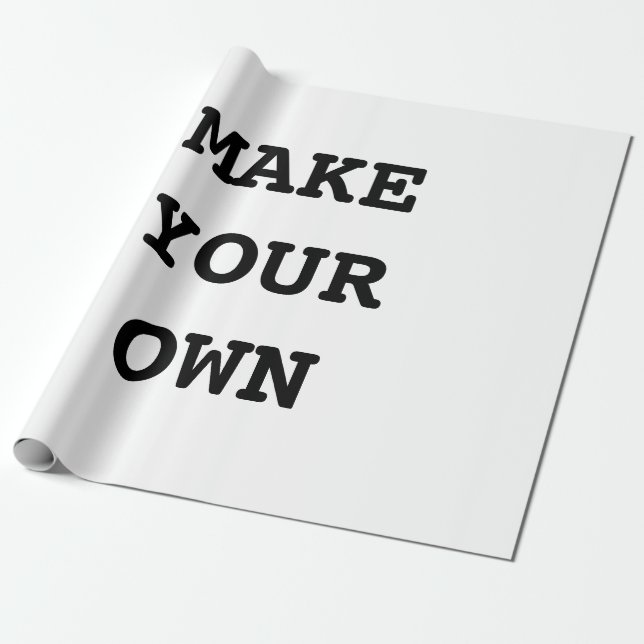 MAKE YOUR OWN GESCHENKPAPIER (Ungerollt)