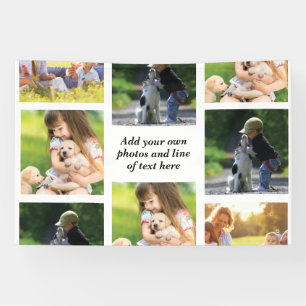 Make your own photo collage and text  banner