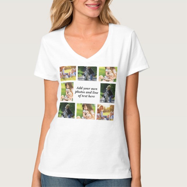 Make your own photo collage and text T-Shirt (Vorderseite)