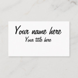 make your own visitenkarte